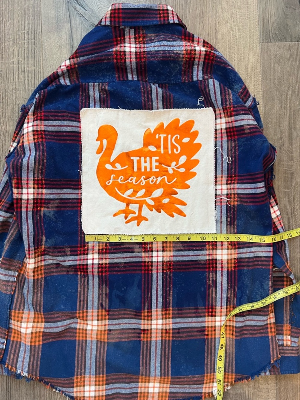 Original Use Blue & Orange Plaid Button-Down Shirt - Picture 2 of 7